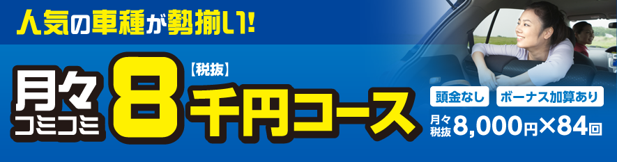 月々コミコミ　８千円コース